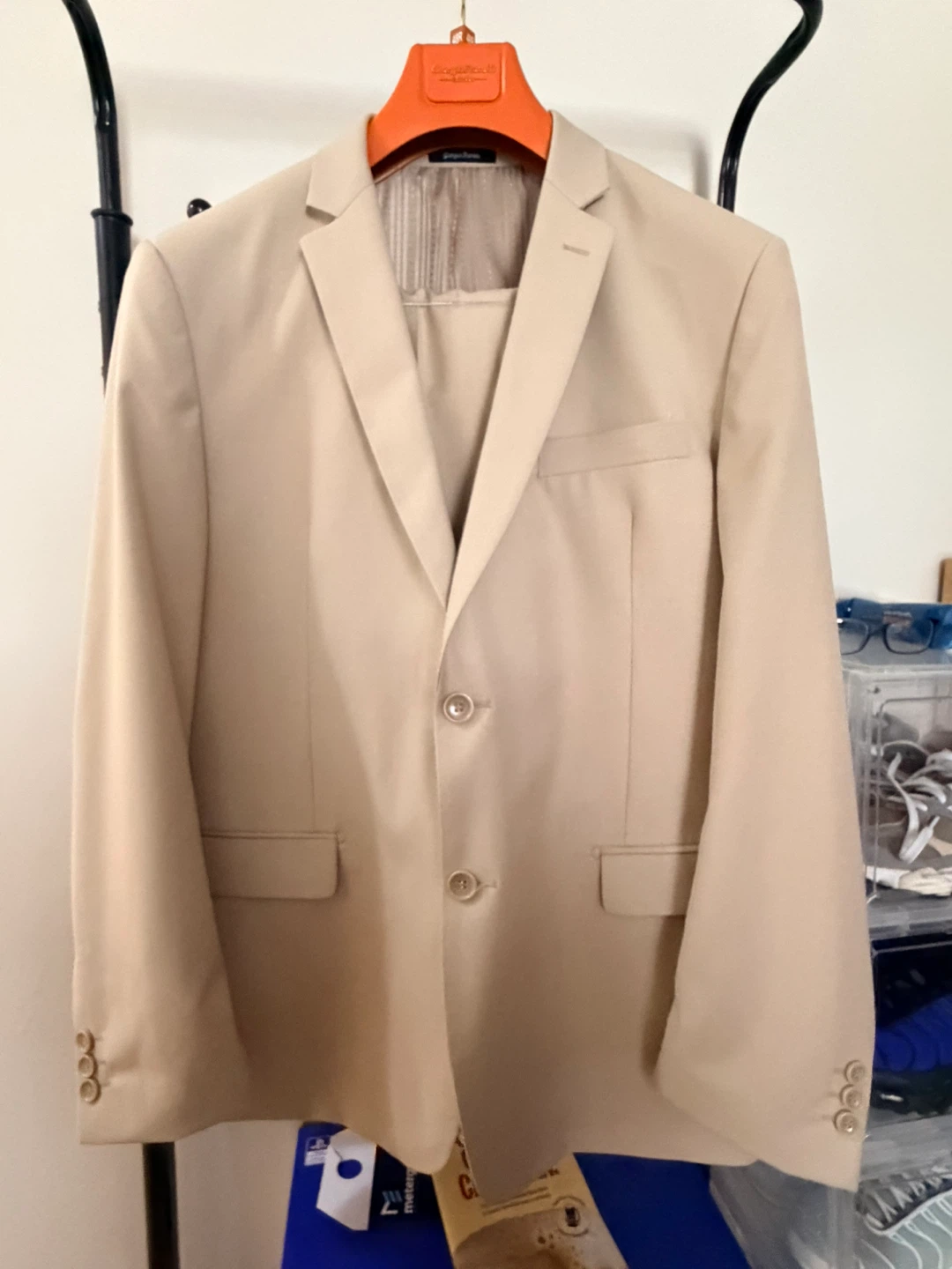 Giorgio Fiorelli Men's Suit 48R Beige