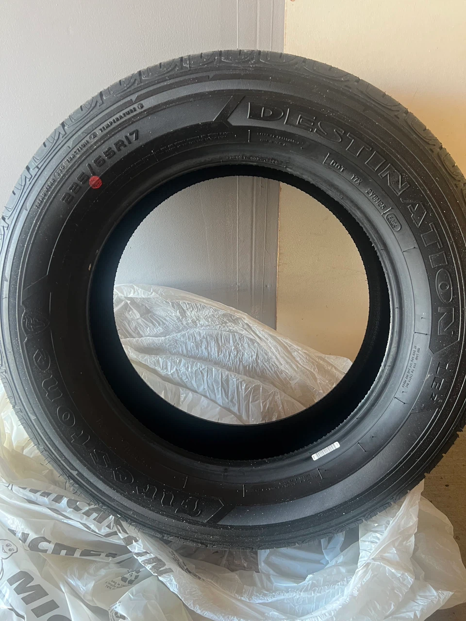 A set of Firestone Destination LE2 Tire 225/65R17