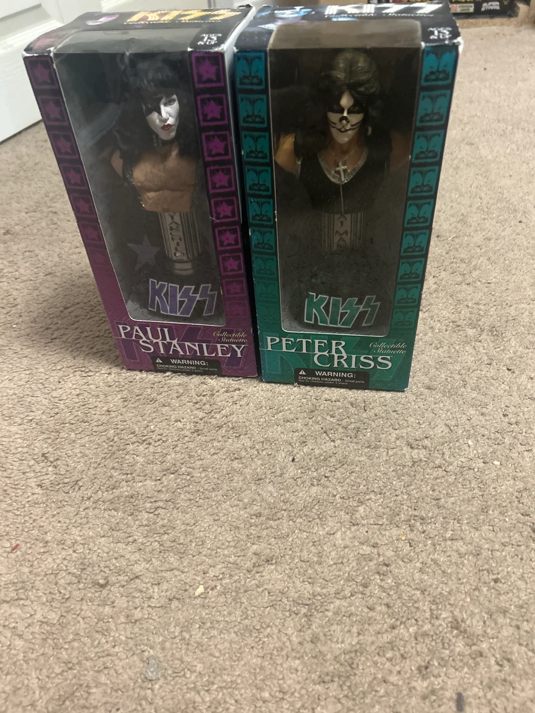 KISS Collectible Statuettes - Paul Stanley & Peter Criss