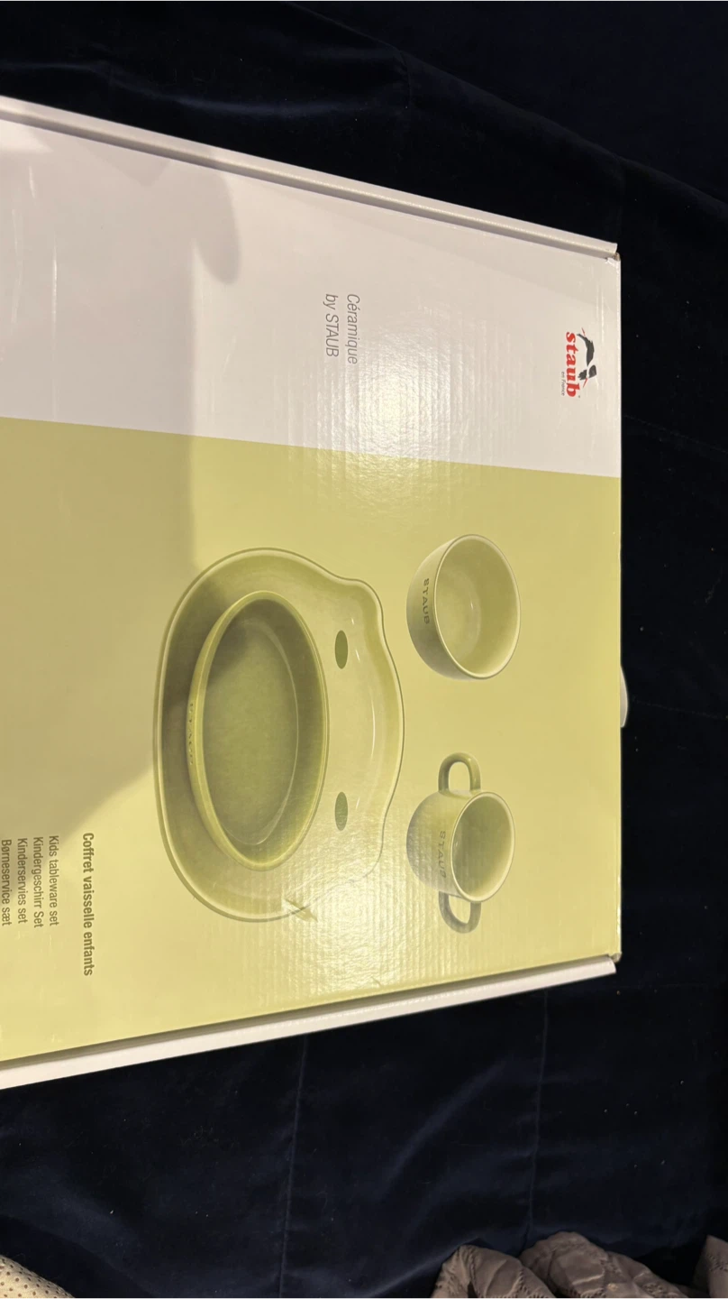 Staub Kids' Tableware Set - Green Ceramic