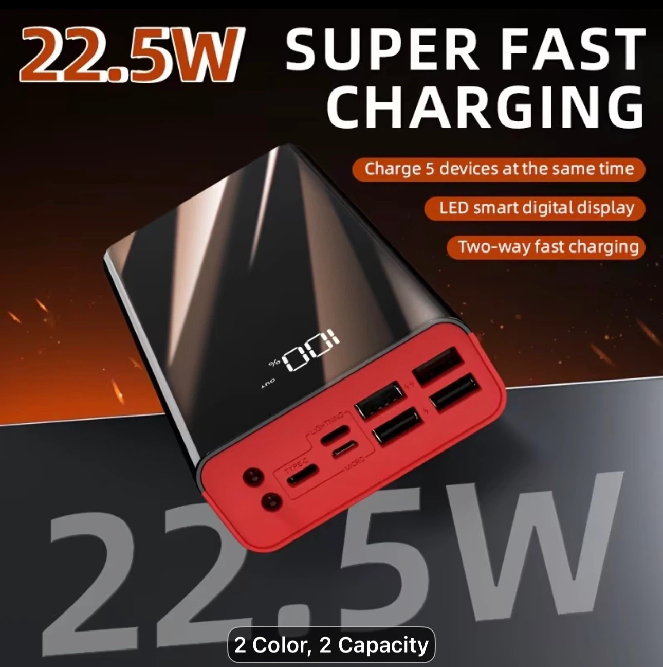 100000MAh High-capacity Fast Charging Mobile Power Bank - photo 3