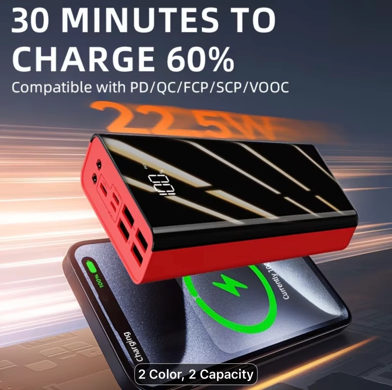 100000MAh High-capacity Fast Charging Mobile Power Bank - photo 5