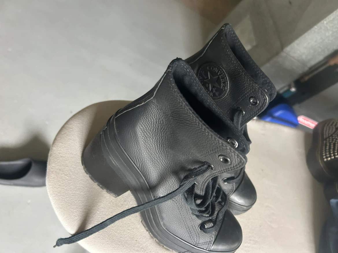 Black Converse Platform High-Top Boots - photo 2