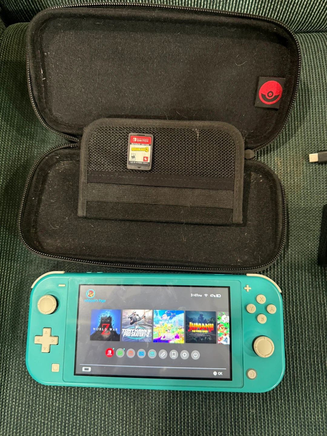 Nintendo switch with game, case and charger - photo 4