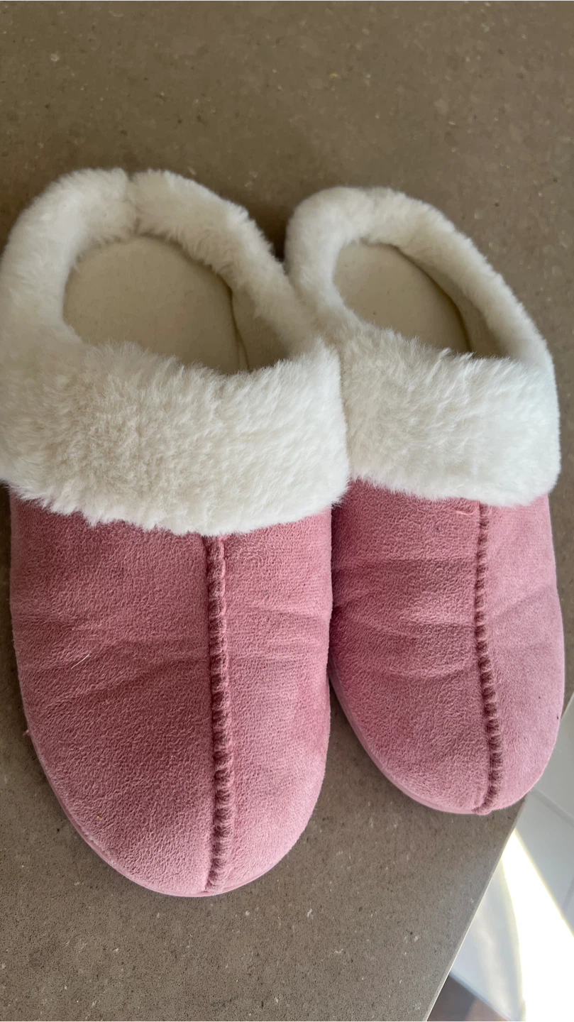 Every Sunday Pink Suede Slippers - XL