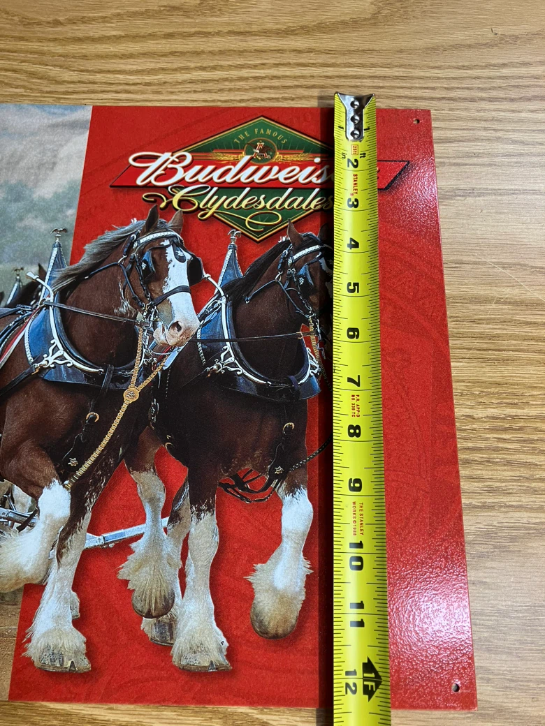 Budweiser Clydesdales Tin Sign - photo 5