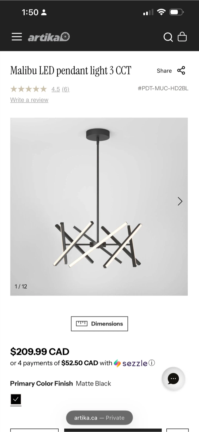 Artika Malibu LED Pendant Light