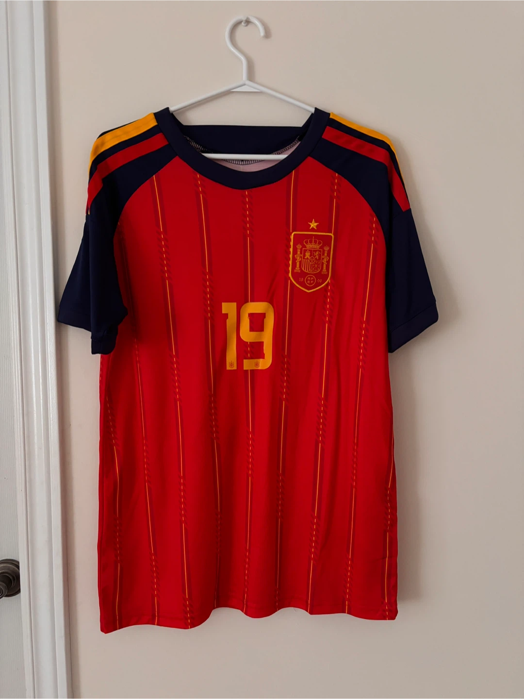 Spain National Football Team Jersey Lamine Yamal #19