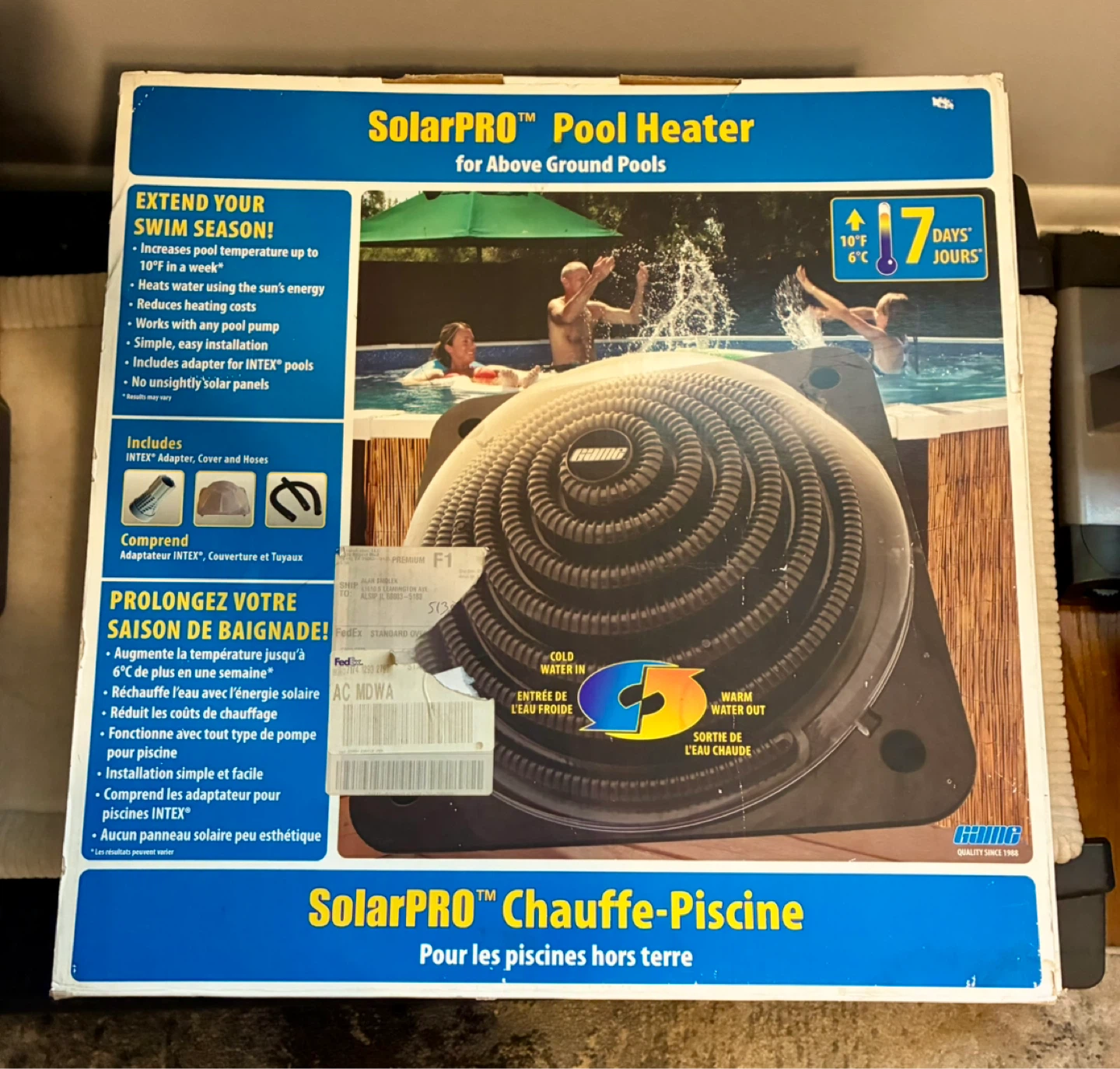 SolarPRO Pool Heater for Above Ground Pools