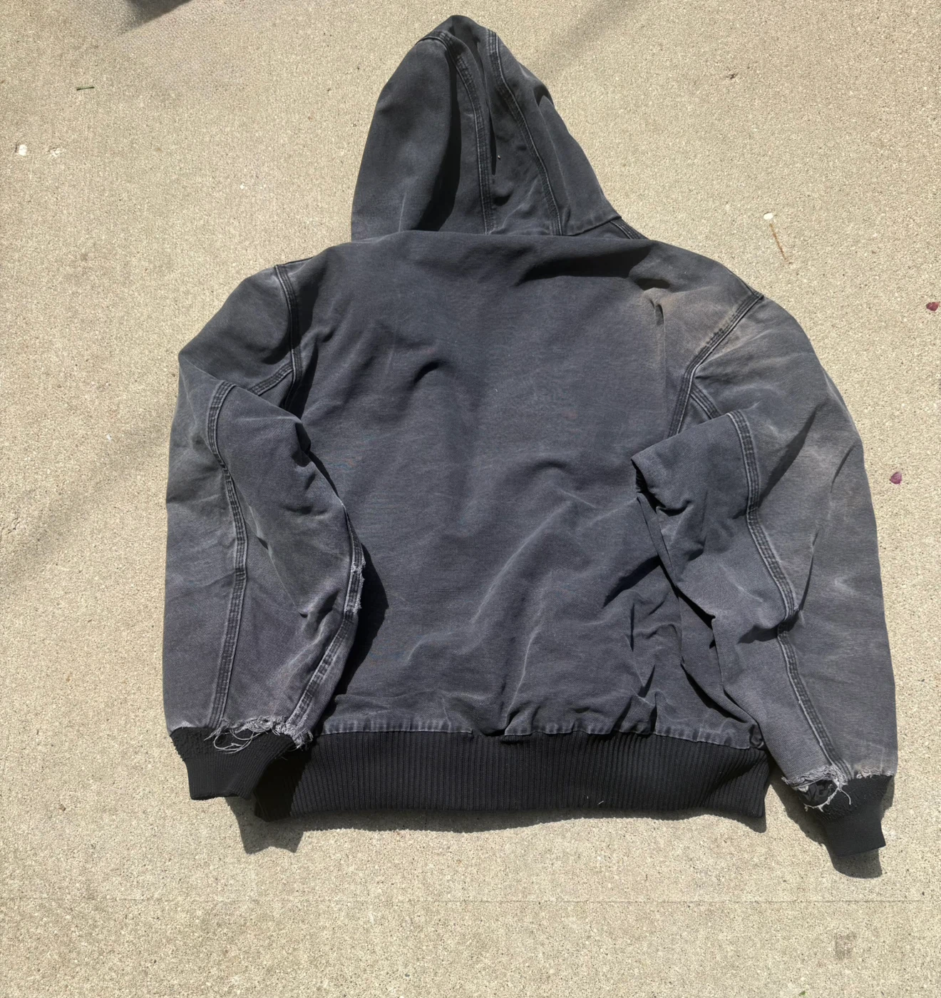 Weathered Carhartt Jacket and Cap