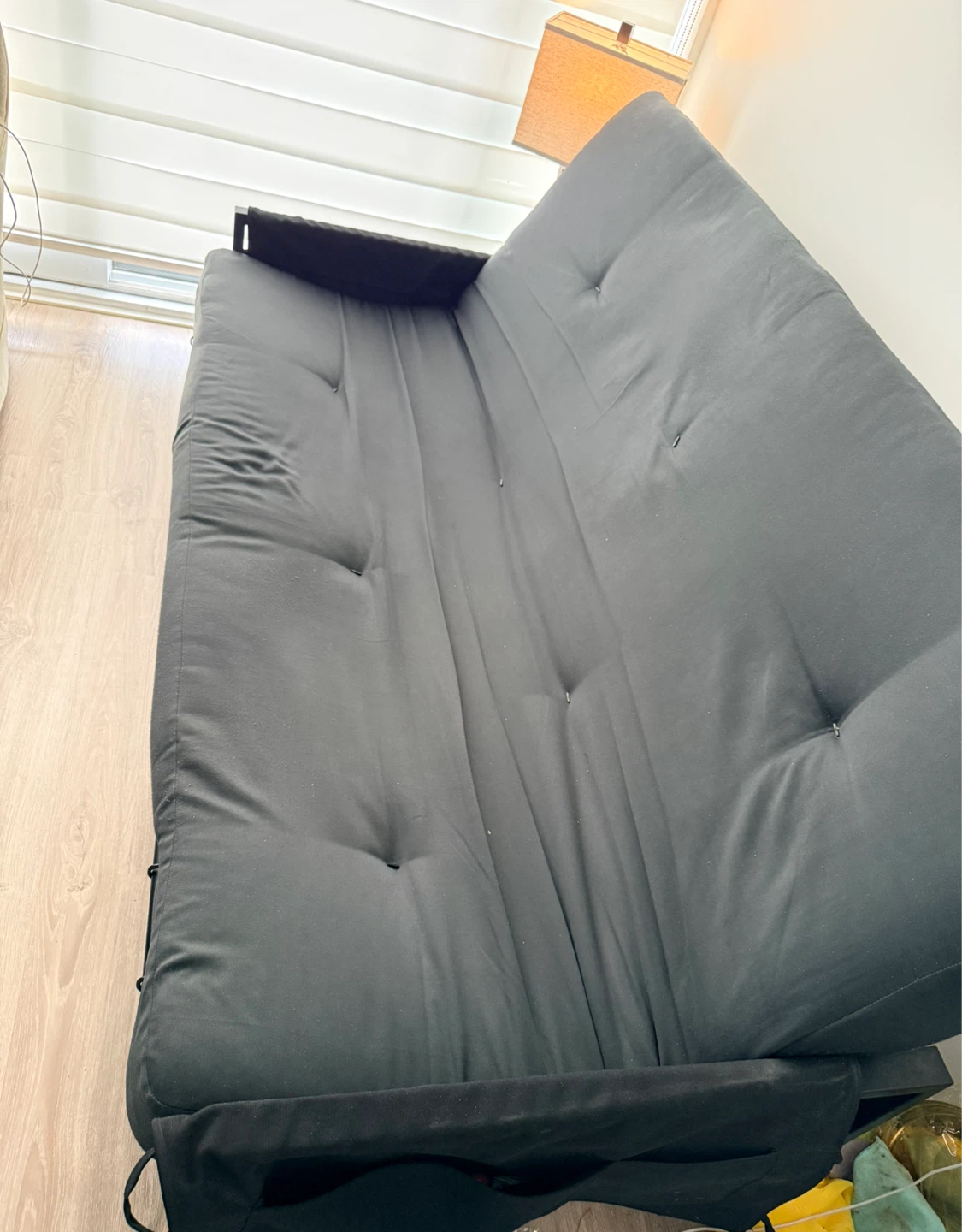 Modern Black Futon Sofa Bed - Excellent Condition