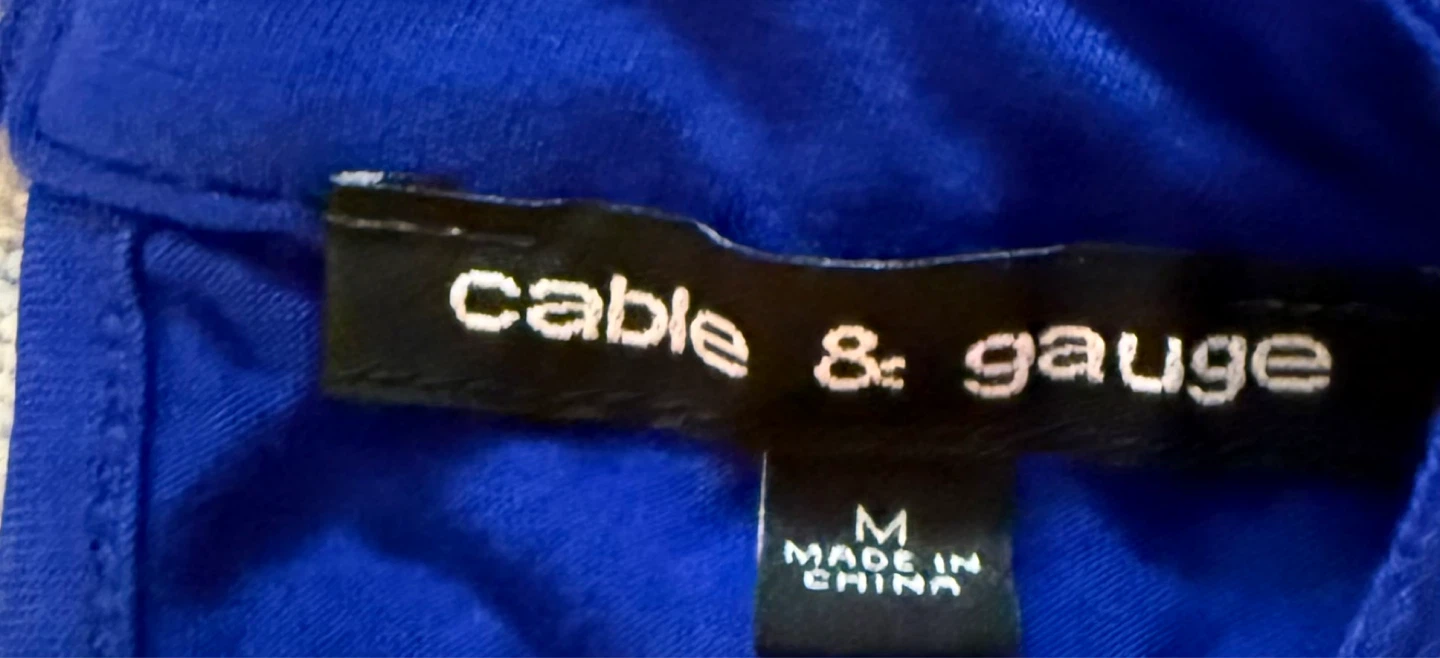 Cable & Gauge Royal Blue Halter Top - Medium - photo 2