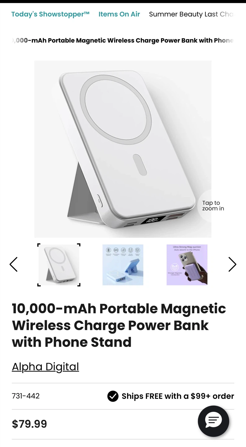 Digital 10,000mAh Portable Magnetic Wireless Power Bank - photo 4