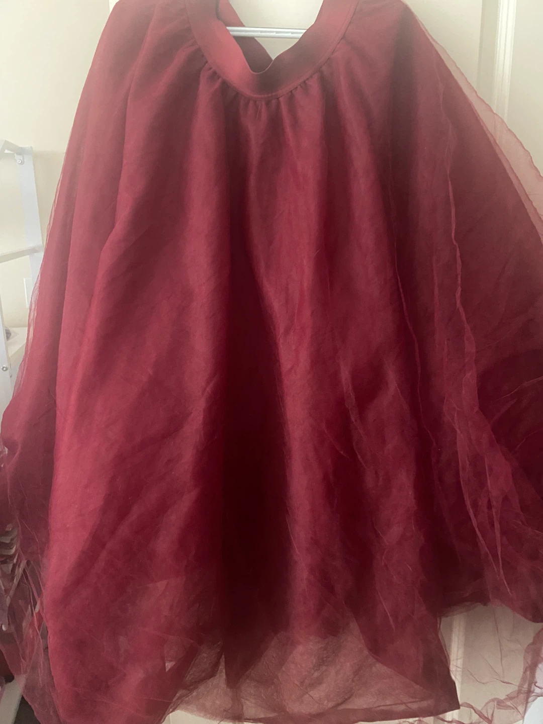Maroon Tulle Skirt ⚽️