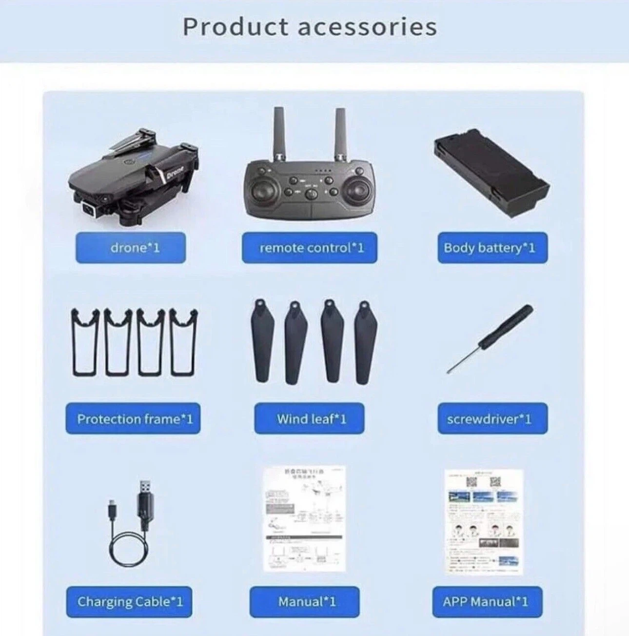 SMS Foldable Drone with Remote Control - photo 3