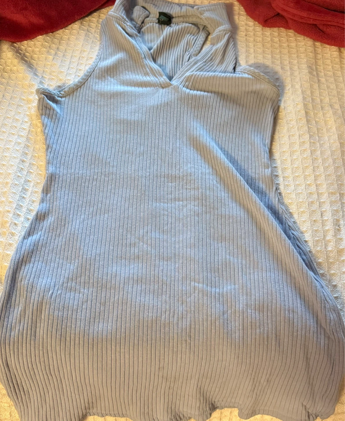 Wild Fable Ribbed Tank Dress - Light Blue - Size S