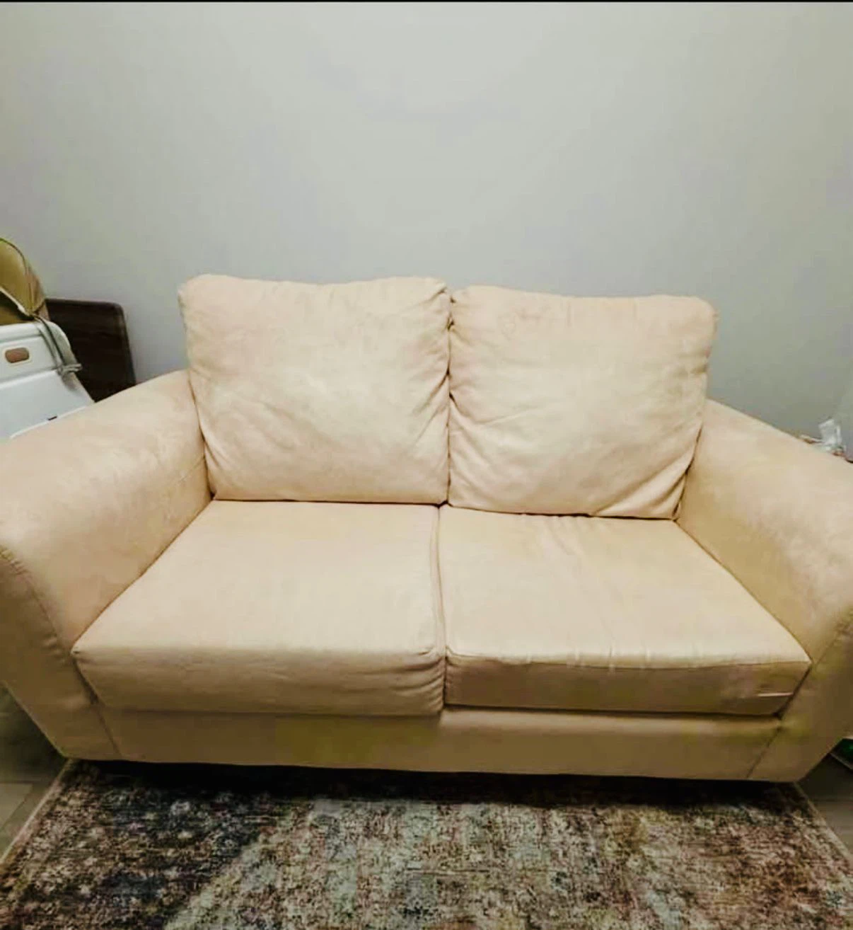 Beige Loveseat Sofa