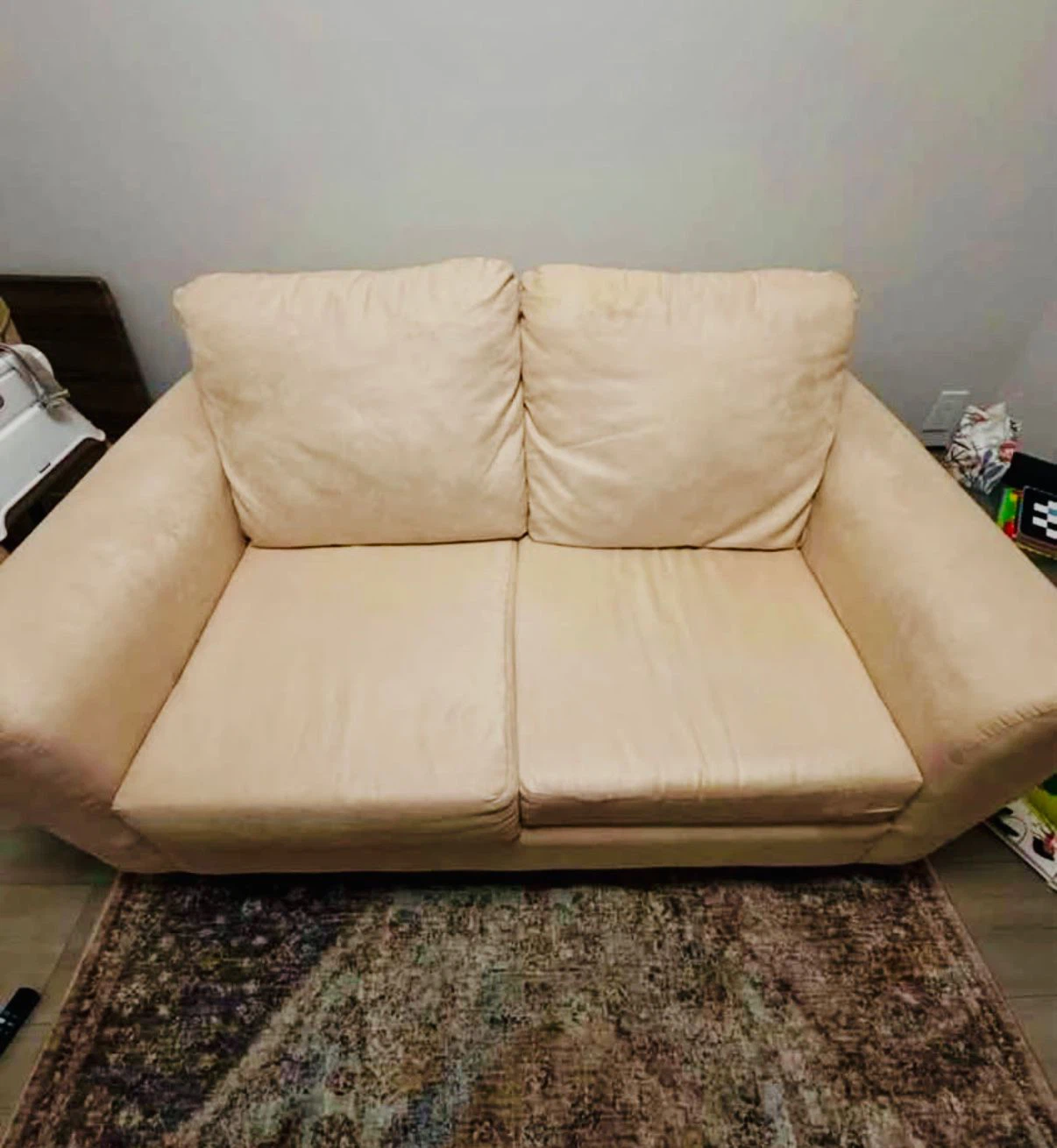 Beige Loveseat Sofa - photo 2