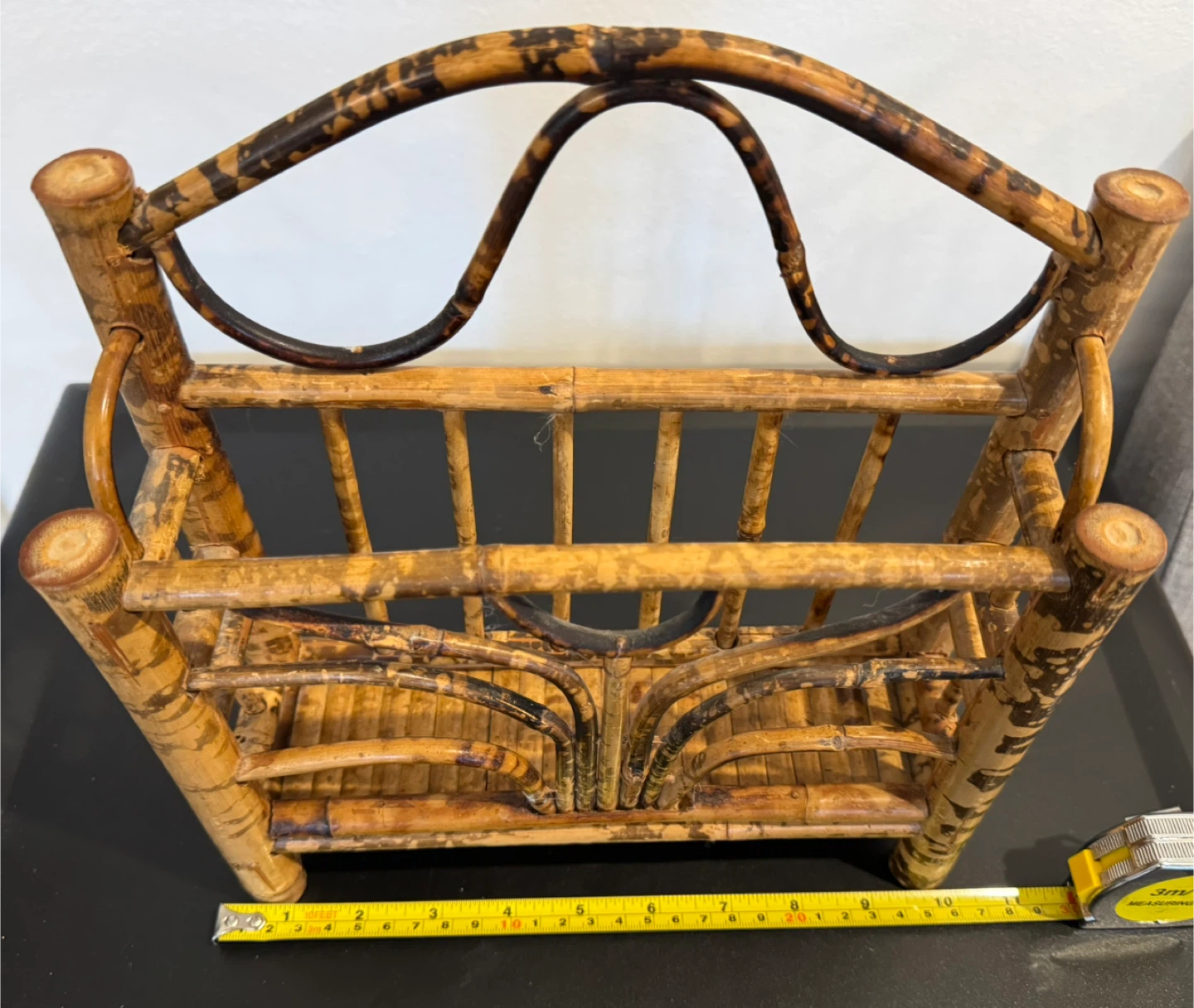 Vintage MCM TIKI Tiger Stripe Cane Letter Holder - photo 5