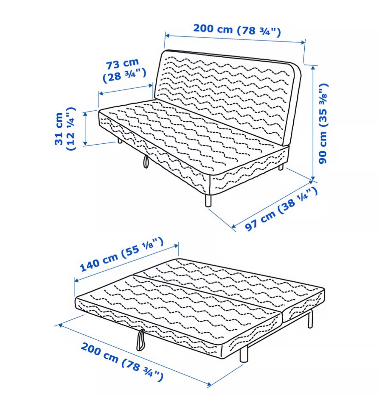 IKEA NYHAMN Sofa Bed - photo 2
