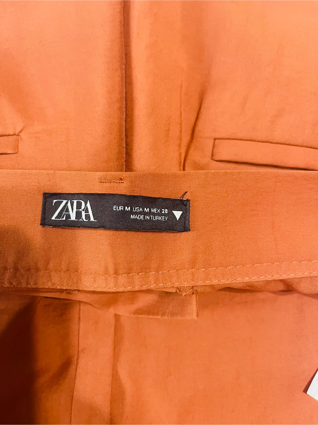 ZARA Wide Leg Pants - Terracotta Orange - photo 3