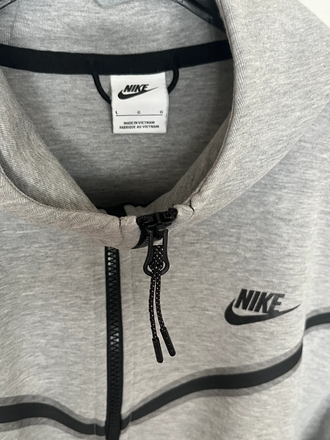 Nike Tech Fleece Hoodie Grey Full Zip Size Large - photo 3