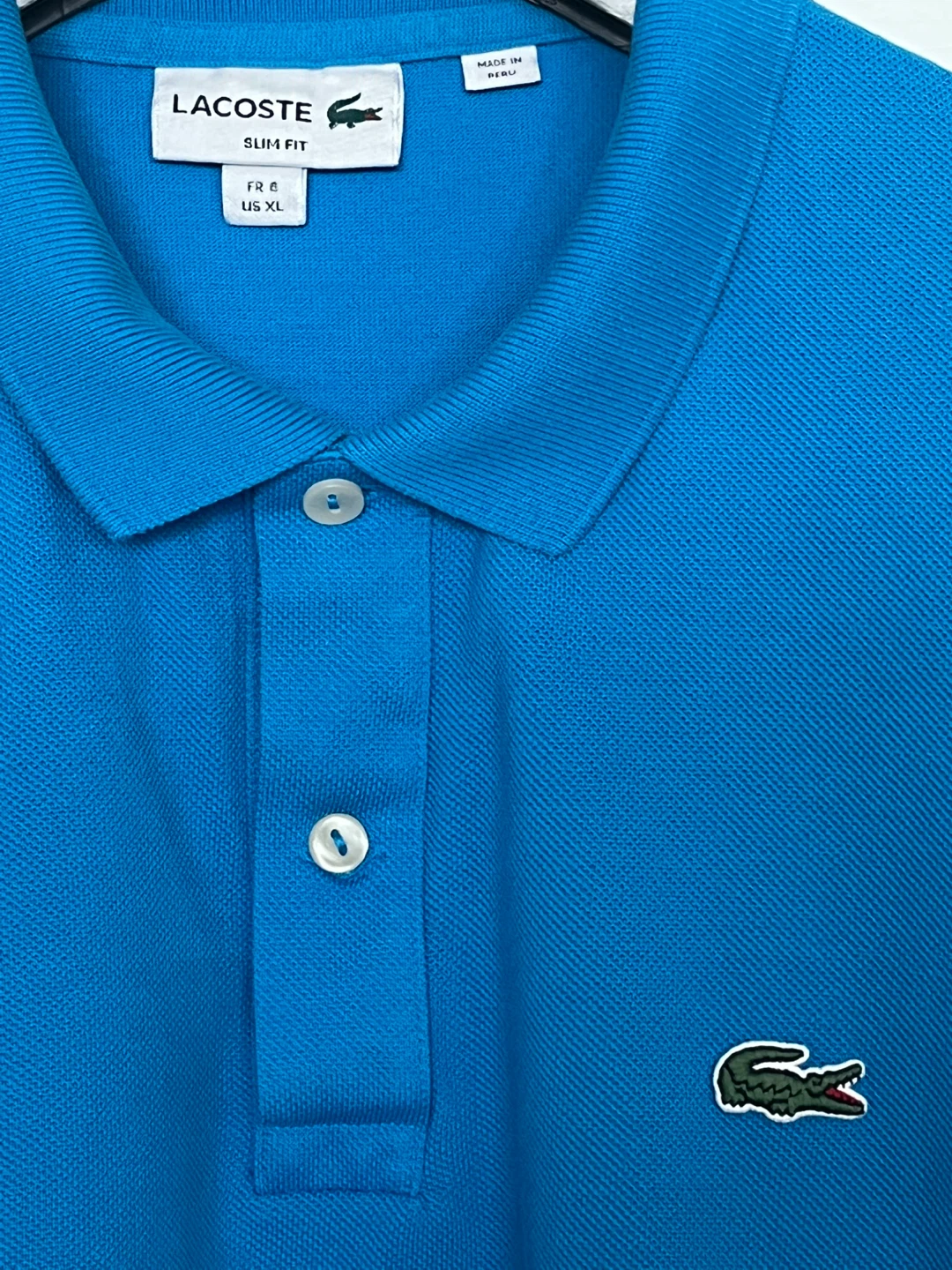 Lacoste Slim Fit Polo Shirt - Blue - XL fits like Large - photo 2