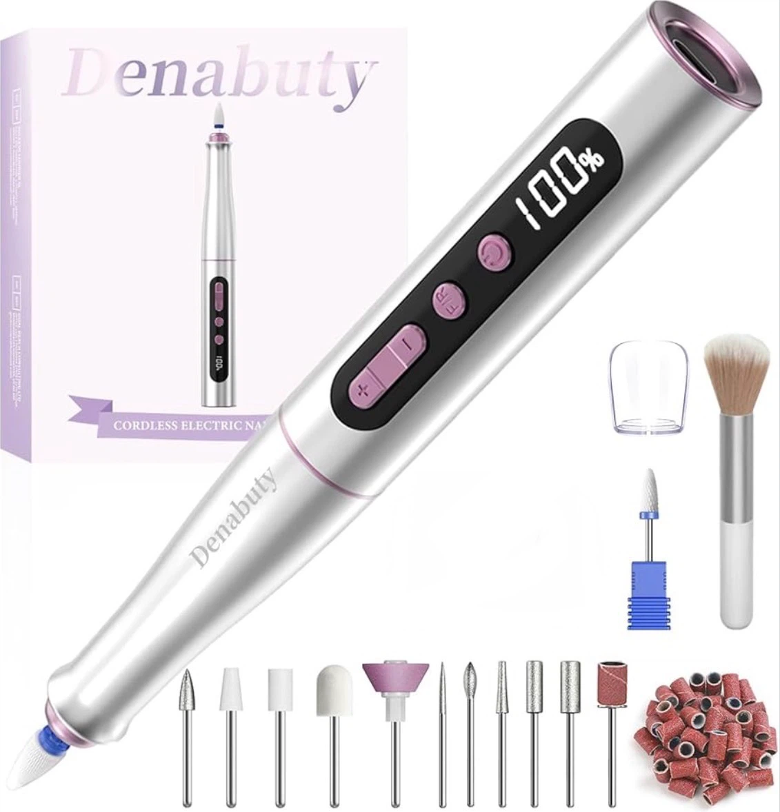 Denabuty Cordless Electric Nail File Kit - photo 4