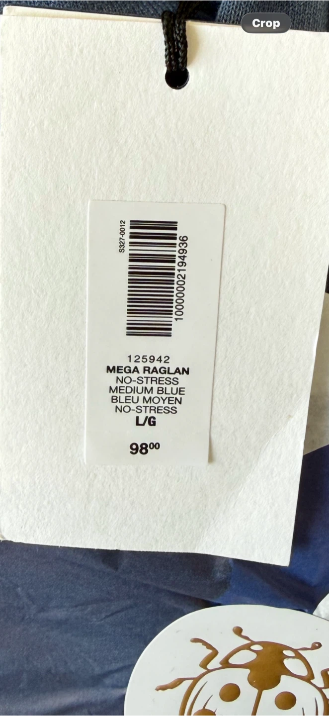 Aritzia Mega Raglan Hoodie - Medium Blue - L/G - photo 4