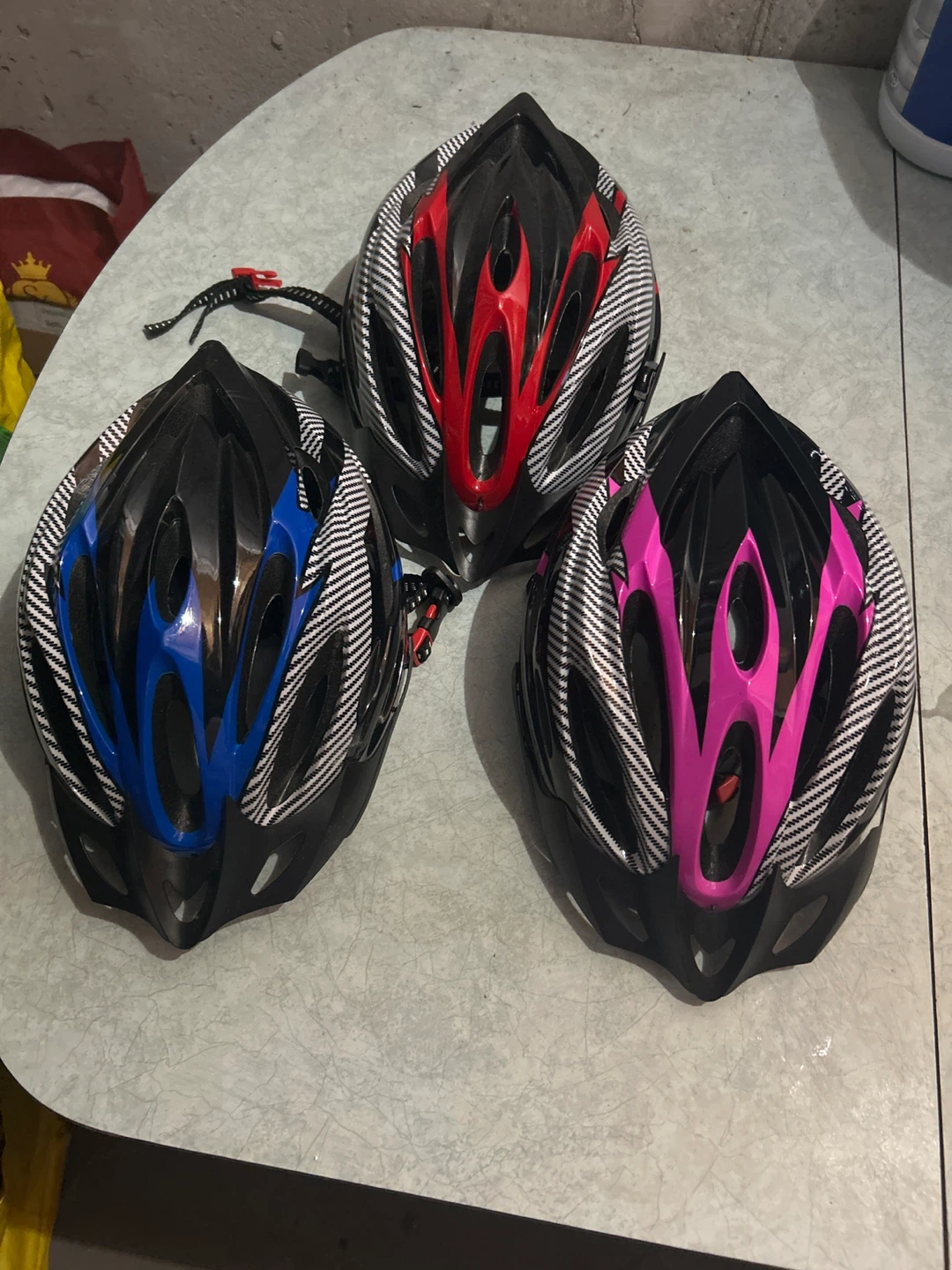 Set of 3 Bike Helmets