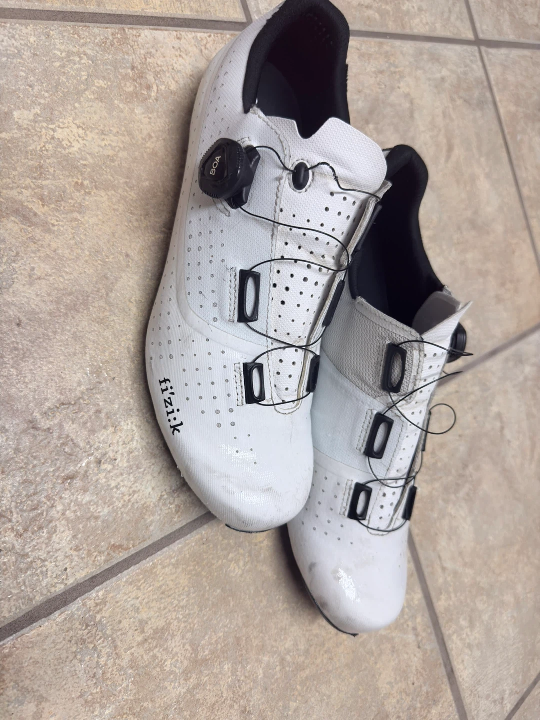Fizik White Cycling Shoes - photo 3
