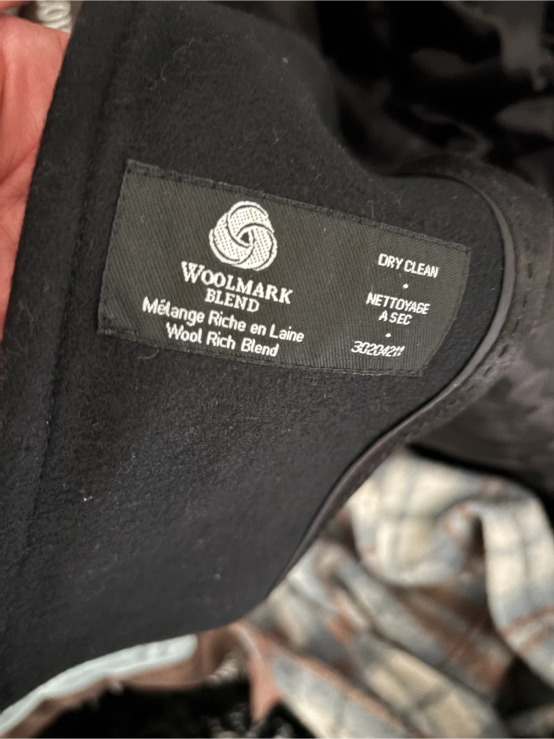 Le Château Woolmark Blend Black Coat - photo 3