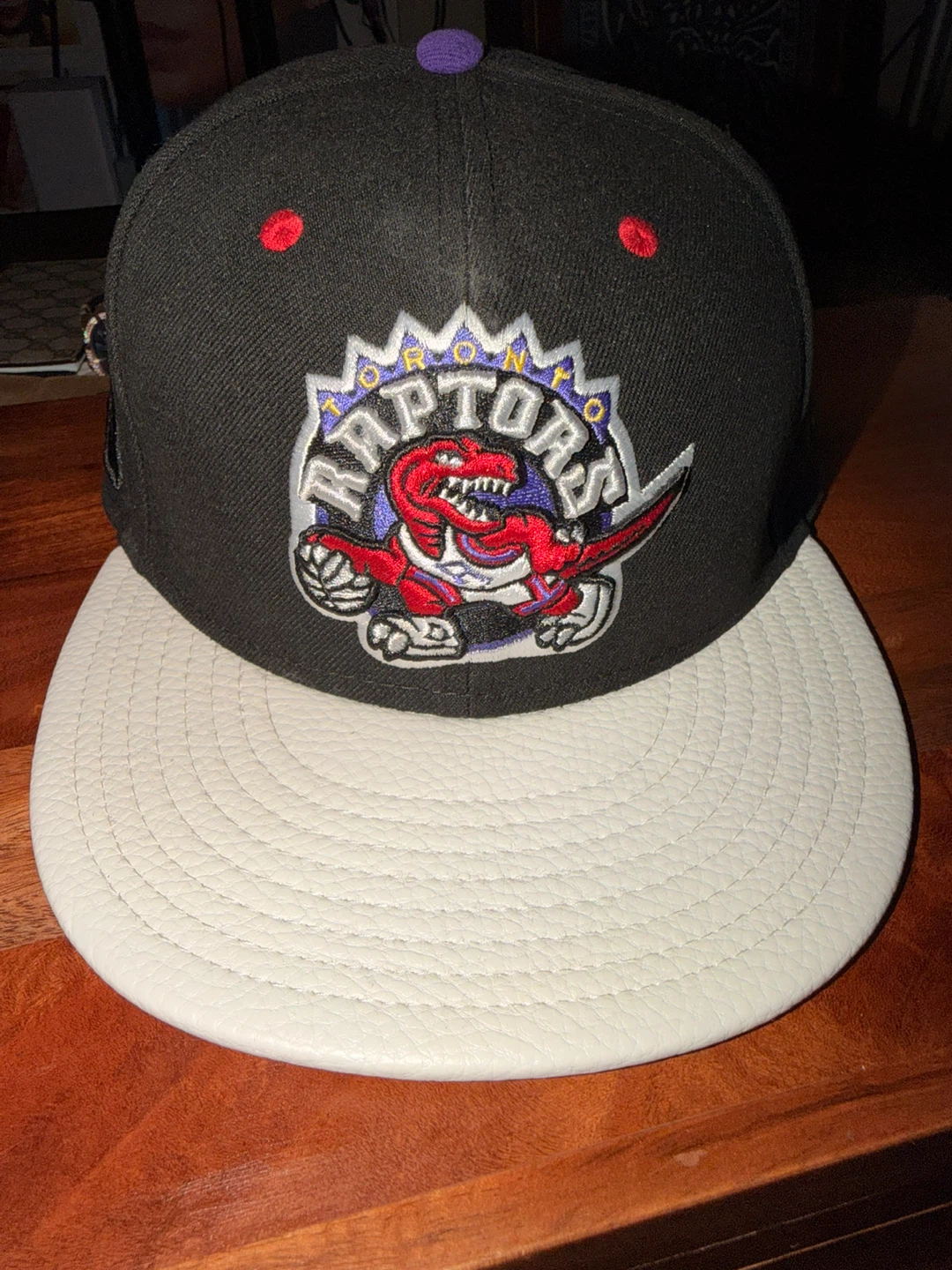Toronto Raptors Fitted Hat New Era Hardwood Classics 7-1/2