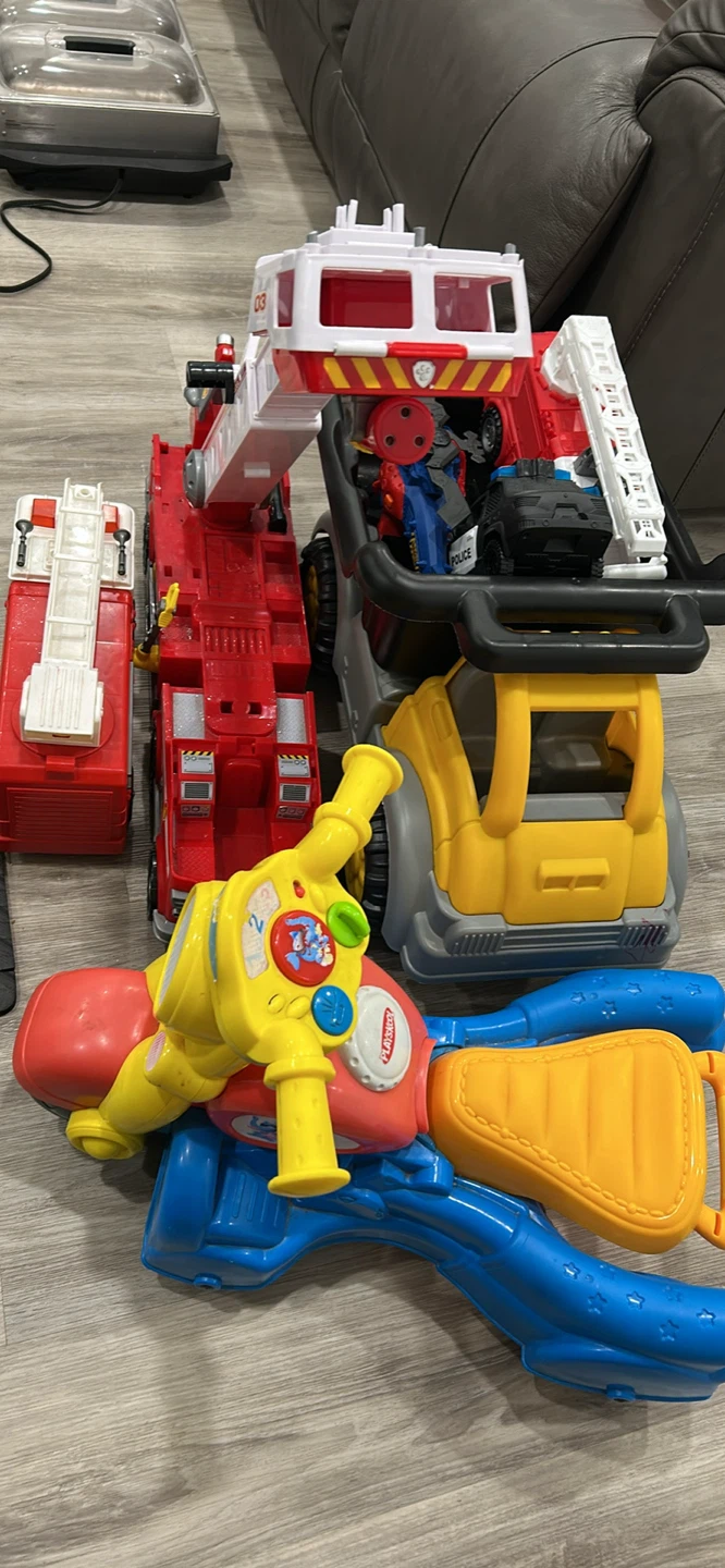 PlayGo Rescue Vehicles and Dump Truck