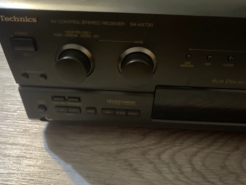 Technics reciver SA-ax730 with ac power cable - photo 2