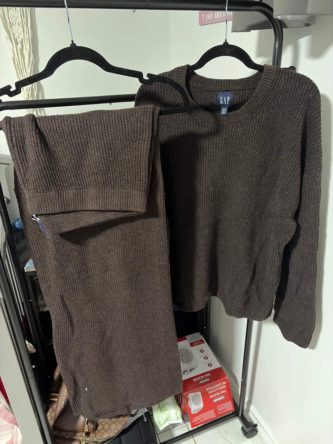 Gap Brown Knit Sweater and Pants Set