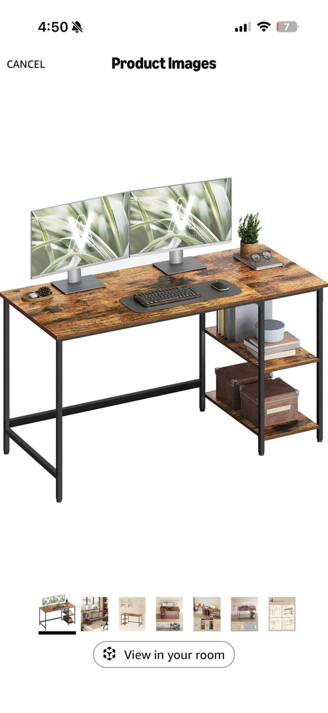 Rustic Wood Side Table - photo 4