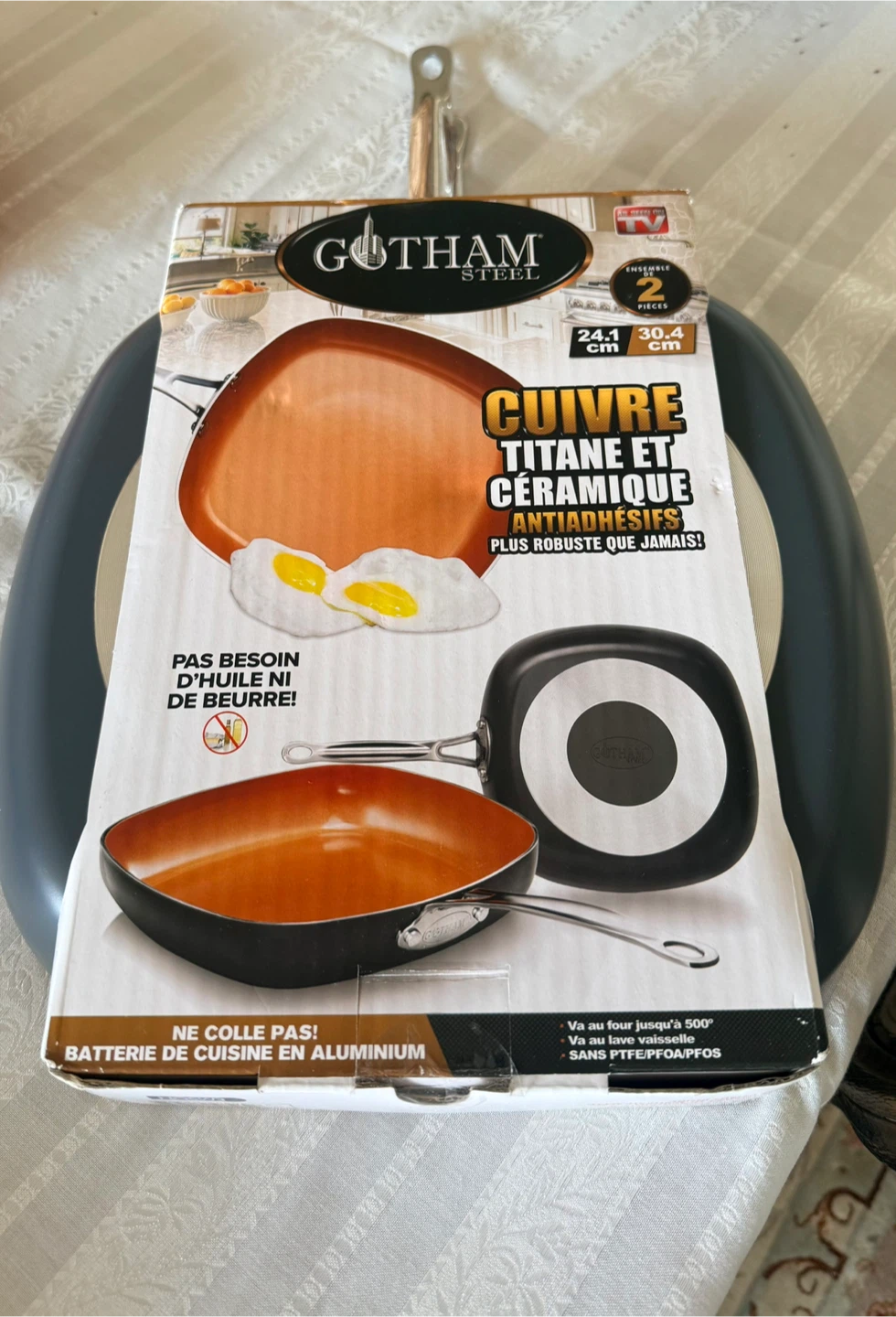 Gotham Steel Non-Stick Copper & Ceramic Cookware Set