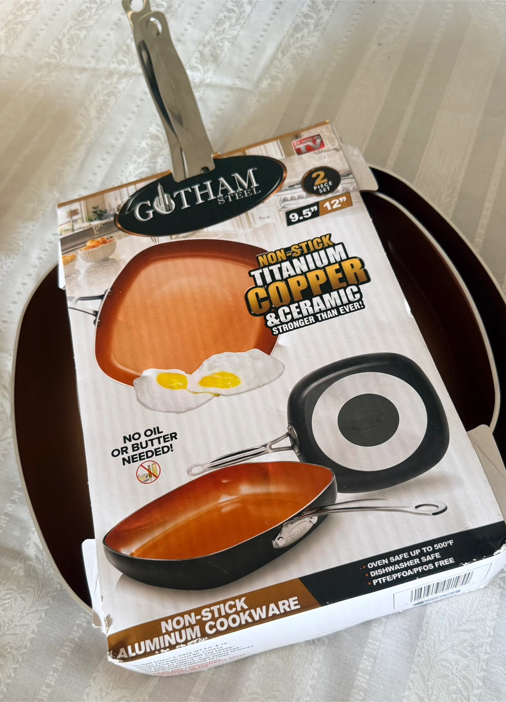 Gotham Steel Non-Stick Copper & Ceramic Cookware Set - photo 2