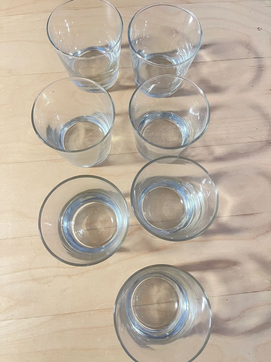 Set of 7 Clear Drinking Glasses - photo 2