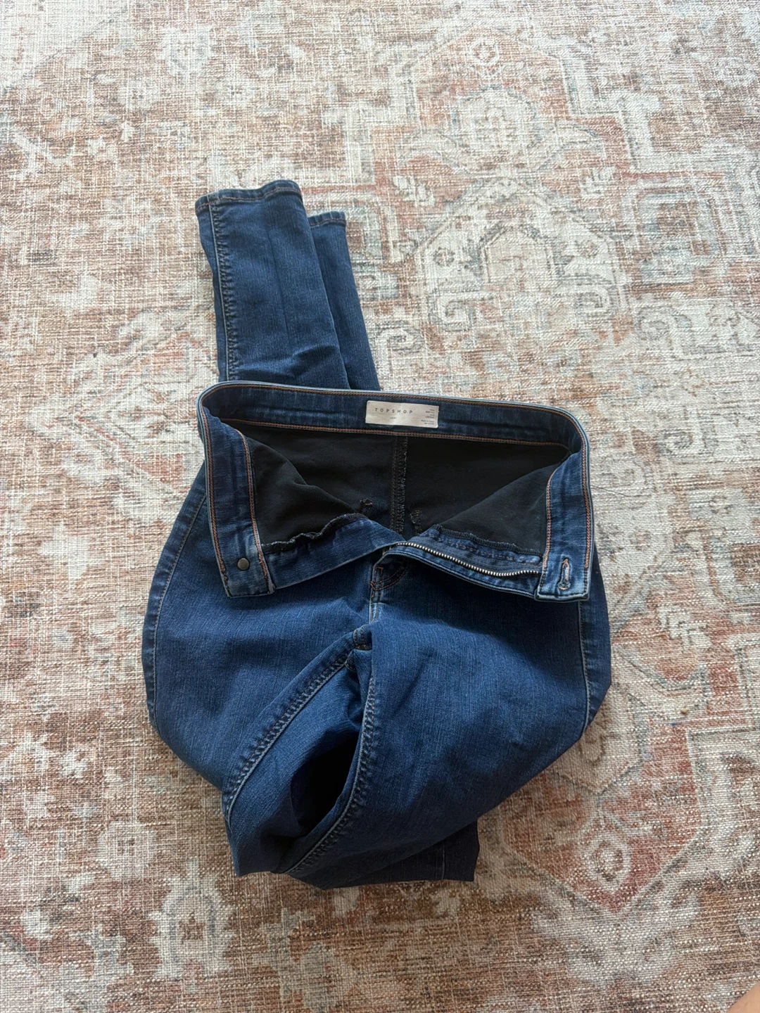 Topshop Blue Denim Skinny Jeans - photo 2