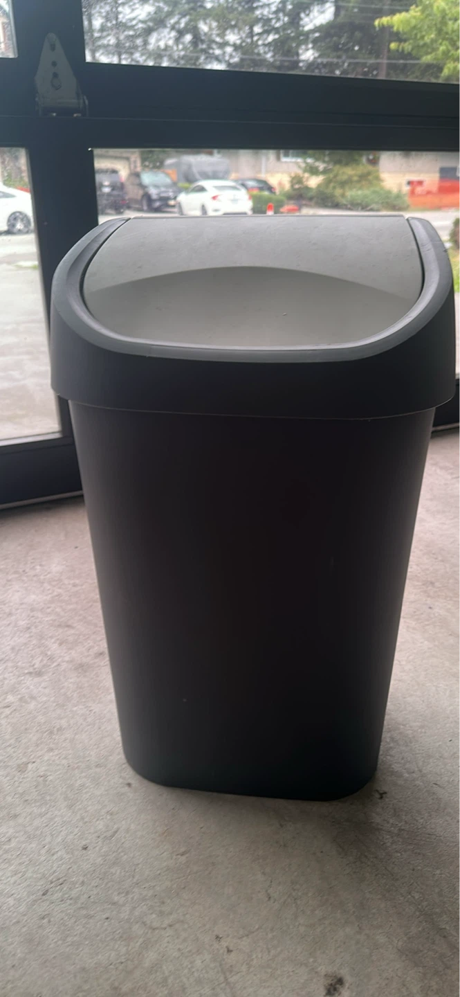 Dark Grey Swing Lid Trash Can - photo 5
