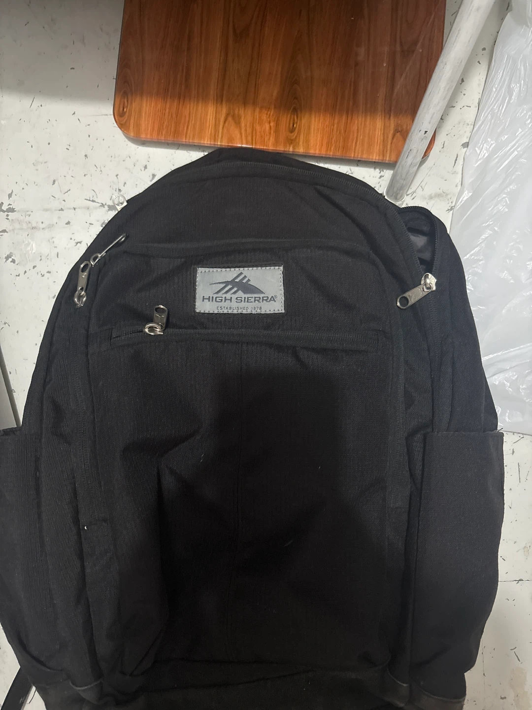 High Sierra Black Backpack