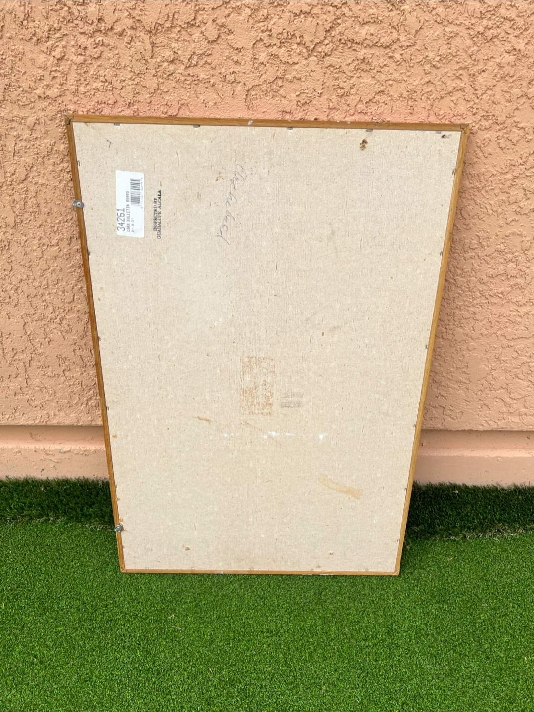 2’x3’ Wooden Framed Cork Bulletin Board - photo 2