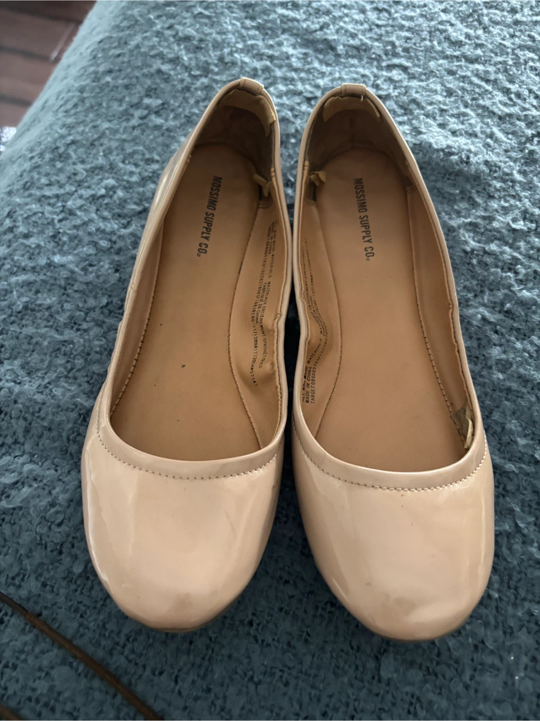 Mossimo Supply Co. Ballet Flats - Nude Patent - Size 7.5