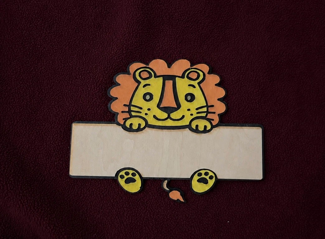 Wooden baby Name Sign