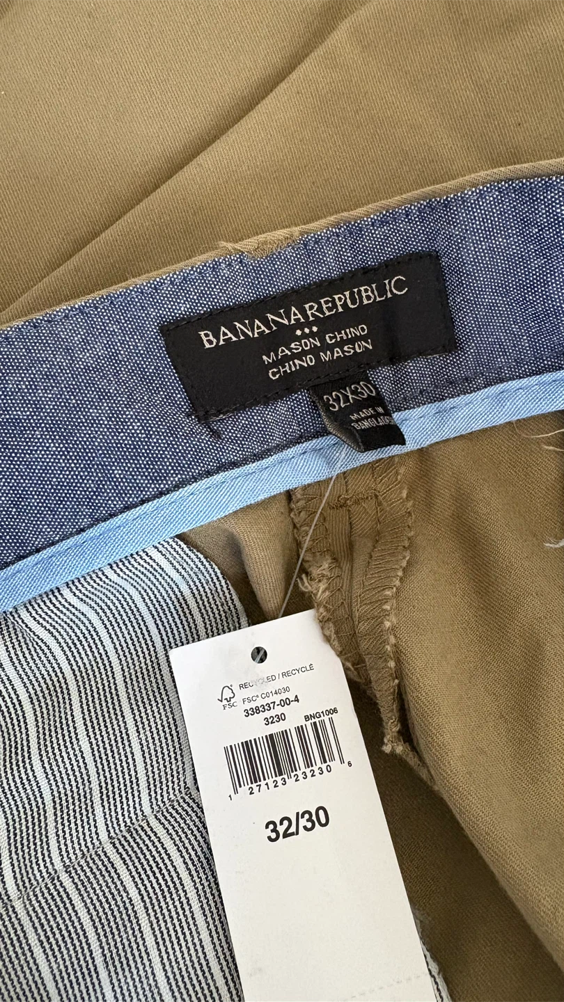 Banana Republic Mason Chino Stretch Pants 32x30 - photo 5