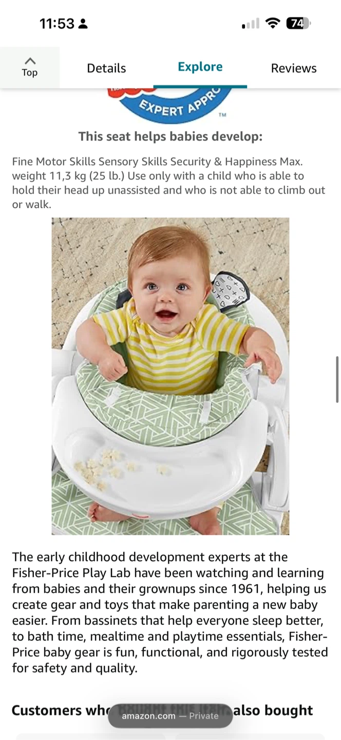 Fisher-Price Puppy Perfection Sit-Me-Up Portable Baby Chair ⚽️ - photo 5