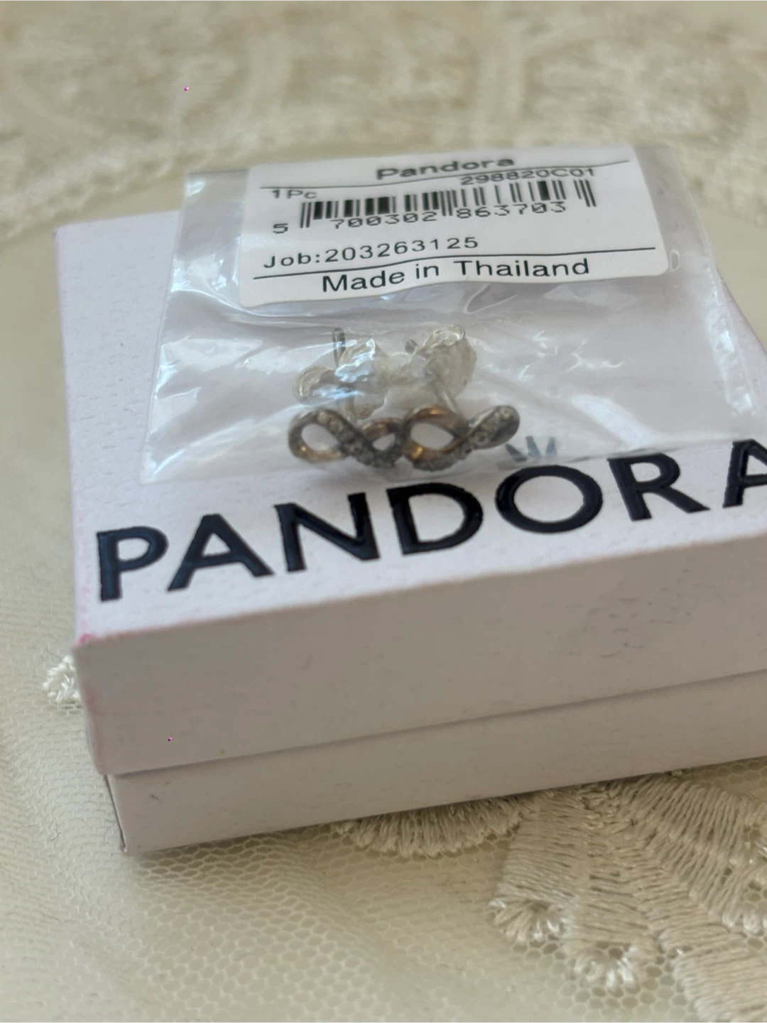Pandora Sterling Silver Infinity Stud Earrings - photo 2