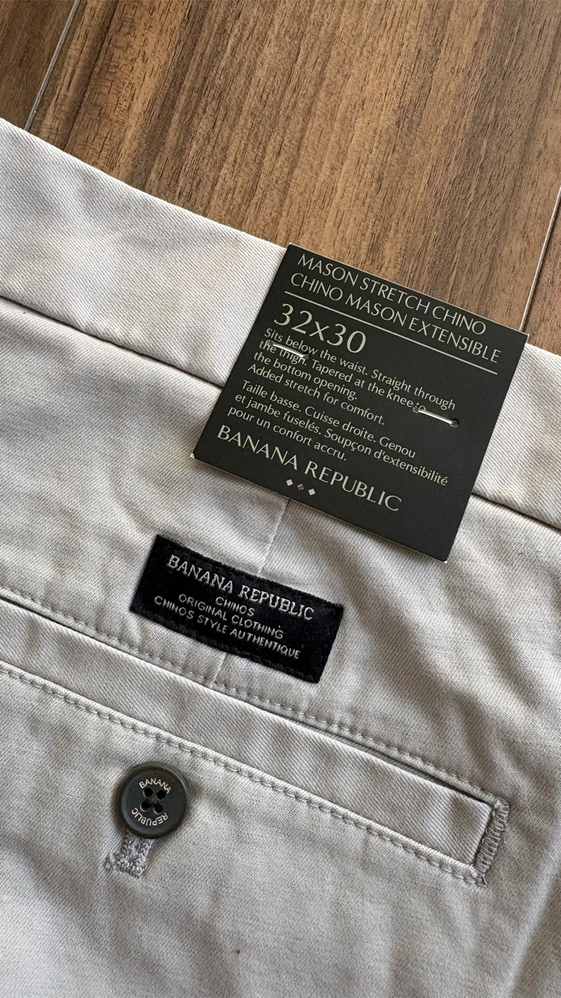 Banana Republic Mason Stretch Chino Pants 32x30 - photo 3